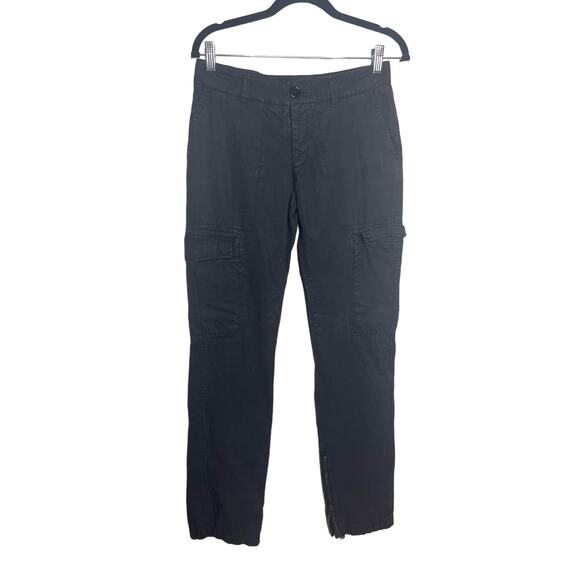 Vintage Y2K Burberry Women's Cargo Pants US 6 UK 8 ITA 40 Ankle Zip Full Length - Picture 1 of 9